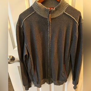 32 Bars Blue men’s zip up sweater
